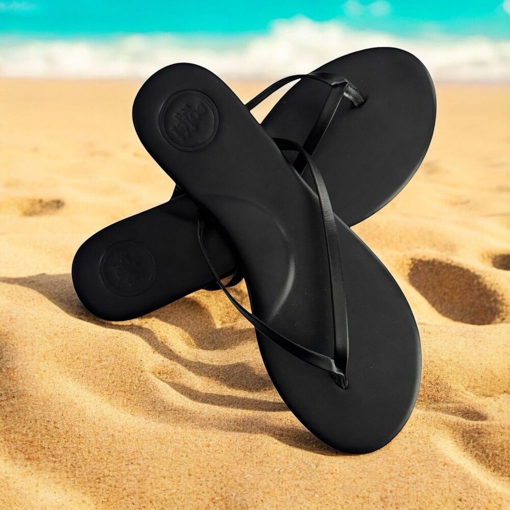 Free People Black Minimal Thong Flip Flops - Picture 2 of 9